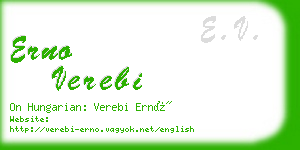 erno verebi business card